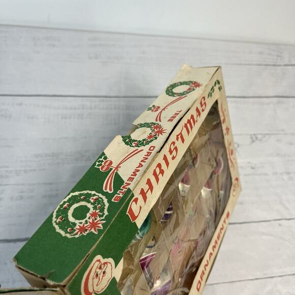 Set of 24 Vintage Mercury Glass Christmas Tree Ornaments Poland 1950s Original - Picture 5 of 16